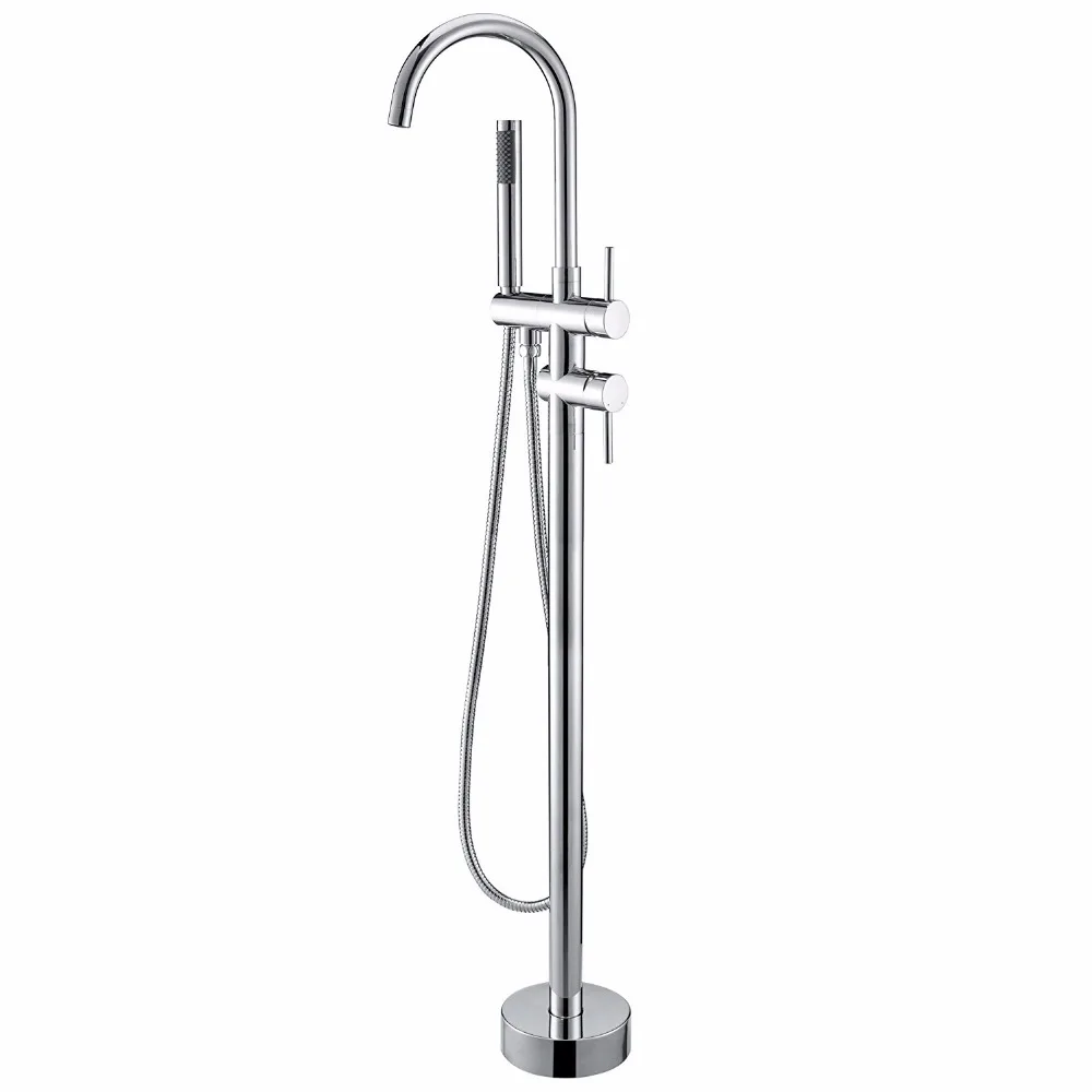 Floor Stand Faucets Bathtub Shower Faucet Floor Mount Bathroom Faucet