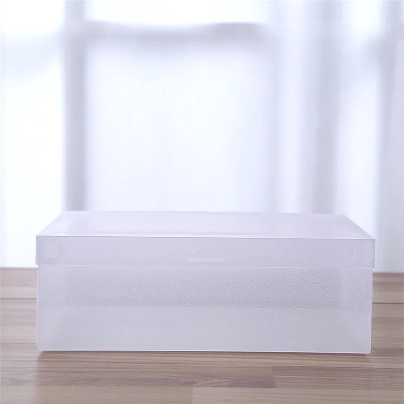 Прозрачная пластиковая коробка для обуви, коробка для хранения обуви, складной чехол для обуви, прозрачный органайзер для обуви, чехол s Box