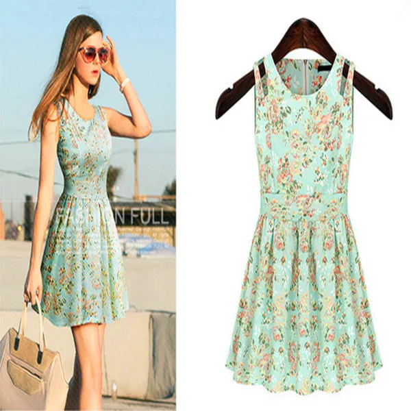 Buy Cheap Brand Quality Casual Summer Dress Fashion Plus Size Female Tropical Summer Style Vestido De Festa Femininas Women Dress