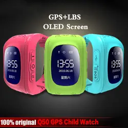 Q50 OLED Экран gps Детские умные часы SOS вызова Расположение Finder Locator Tracker для Childreb анти потерянный монитор детские наручные часы