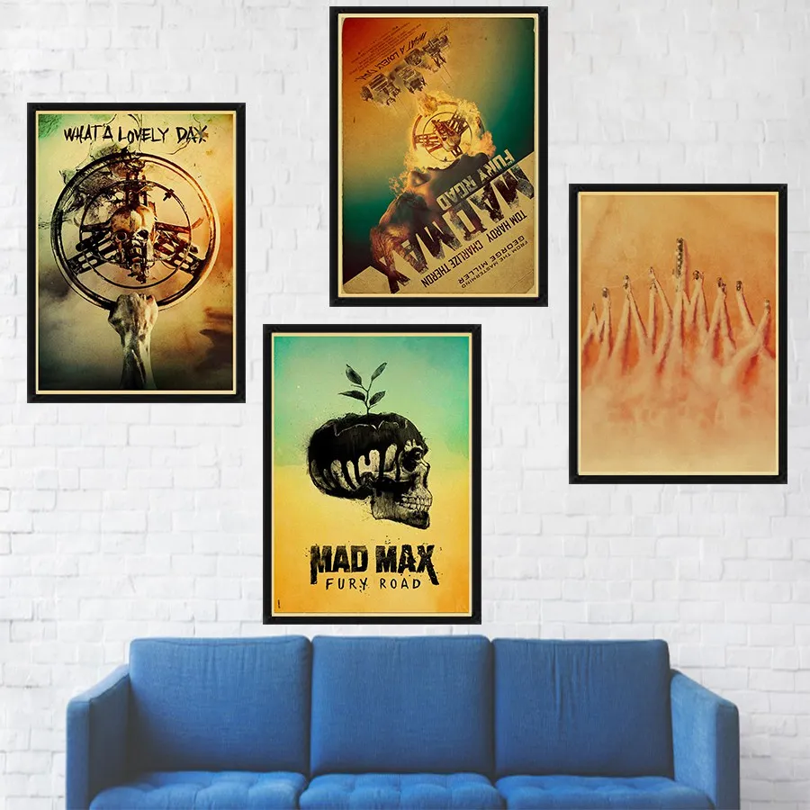 

Film poster MAD MAX Art Retro Poster Print Movie Picture for Living Room Wall Decoration painting wallpaper