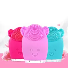 1P электрическая силиконовая Очищающая щетка для лица USB перезаряжаемая электрическая Очищающая щетка для лица водостойкая ультразвуковая Очищающая поры Instrumen