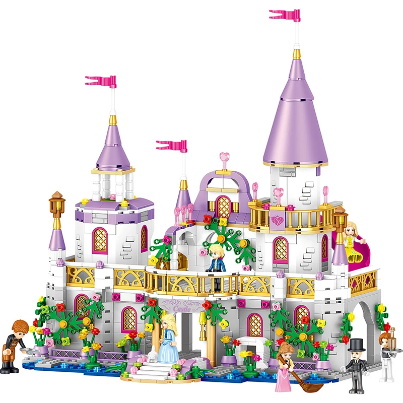 

Princess Series Windsor Castle Girls Buliding Blocks Girls Friends QL1106 Legoingly 41148 Bricks Toyslepin technic Girls Gifts