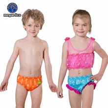 Megartico/многоразовые купальные подгузники для малышей с рисунком лягушки, штаны для плавания с оборками, плавки-плавки для девочек и мальчиков, спортивный купальник