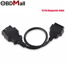 OBD2 16Pin мужчин и женщин удлинитель 30 см OBD2 Диагностический кабель OBDII 16Pin адаптер для OBD2 инструмент диагностики для ELM327
