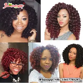 6pack Low Temperature Fiber Jumpy Wand Curl Crochet Twist Braids