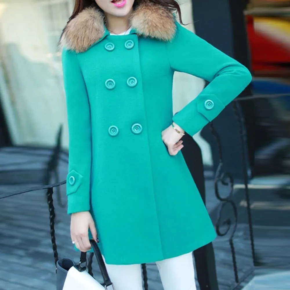 Осень зимние женские куртки пальто женская теплая куртка с меховым воротником Повседневная Верхняя одежда парка кардиган тонкое пальто A30