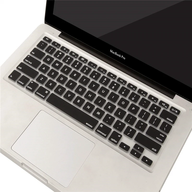 MOSISO EU/US водонепроницаемый силиконовый чехол для клавиатуры Черный Apple Macbook Air