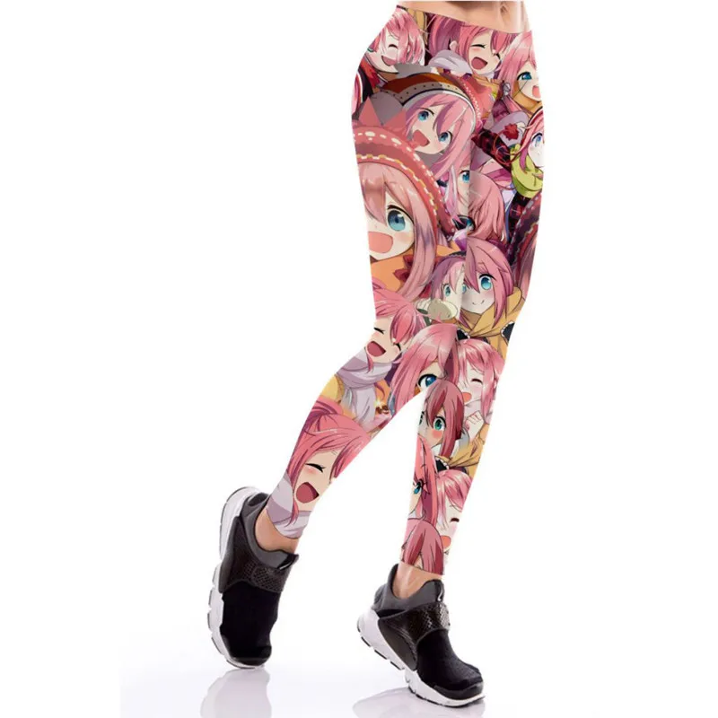 Anime Idol Leggings Wife Exercise Fitness Punk Rock Female Pants Zero Two Workout Jogging for Women Leggings Kanna Kamui Pants