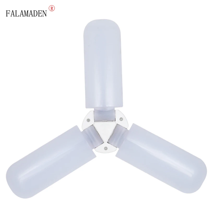 

45W fan blade LED bulb 0-90 degrees angle adjustable lamp E27 base light be used for living room shop warehouse aisle etc.