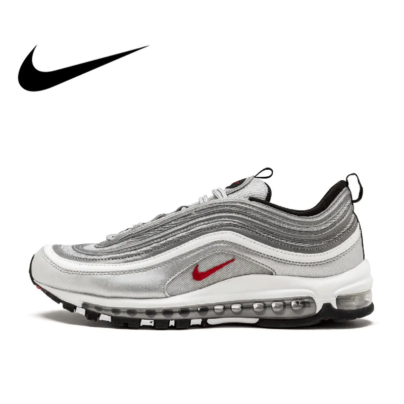 Оригинальный Nike Оригинальные кроссовки Air Max ОГ 97 QS Для женщин Breatheable Running уличная спортивная обувь кроссовки с низким берцем Брендовая