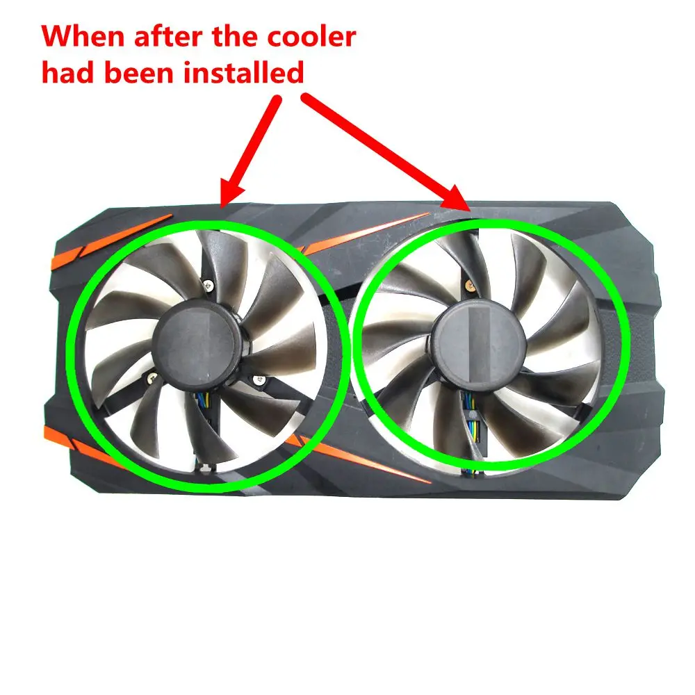 Вентилятор видеокарты 2 шт./компл. RX 580 AORUS VGA GPU 4pin 85 мм для кулера GIGABYTE RX580 GAMING 4G/8G