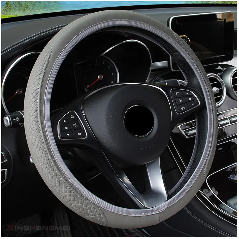 auto Car Steering wheel Cover for Kia Forte Ceed Stonic Stinger Rio Picanto Niro Soulster No3 Sorento Sedona Rondo