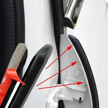 Bande d'étanchéité en caoutchouc pour porte de voiture | 2 pièces, bande de Protection pour porte de voiture