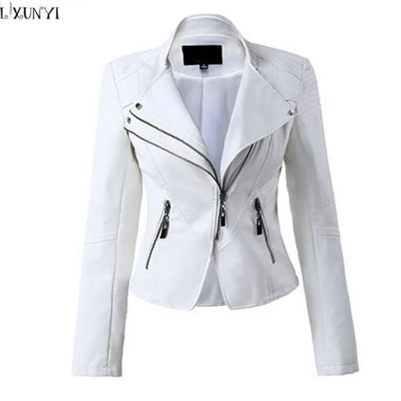 Compra para mujer chaquetas de cuero blanco online al por