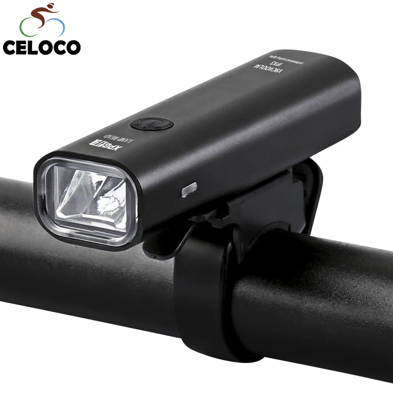 

Waterproof Bike Light USB Rechargeable Front Handlebar Cycling Led Light Battery Flashlight Torch Headlight Bicycle Accessories