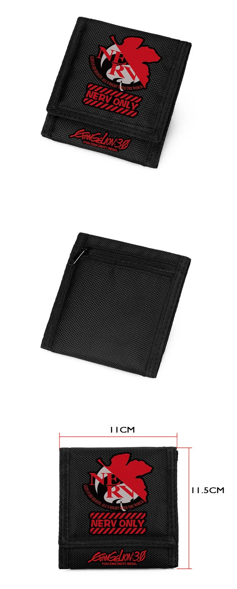 Anime Oxford Neon Genesis Evangelion Purse Comic Carteira EVA Wallet