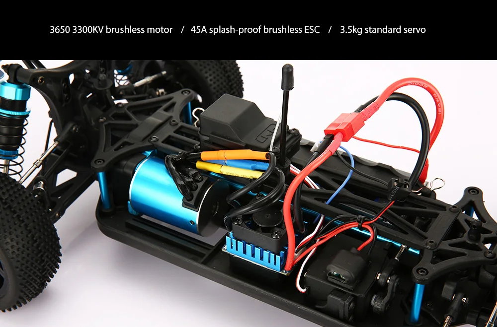 AEOFUN 1:10 4WD Off-road RC Truck RTF 3650 3300KV Brushless Motor / 45A Splash-proof ESC / 3.5kg Standard Servo 
