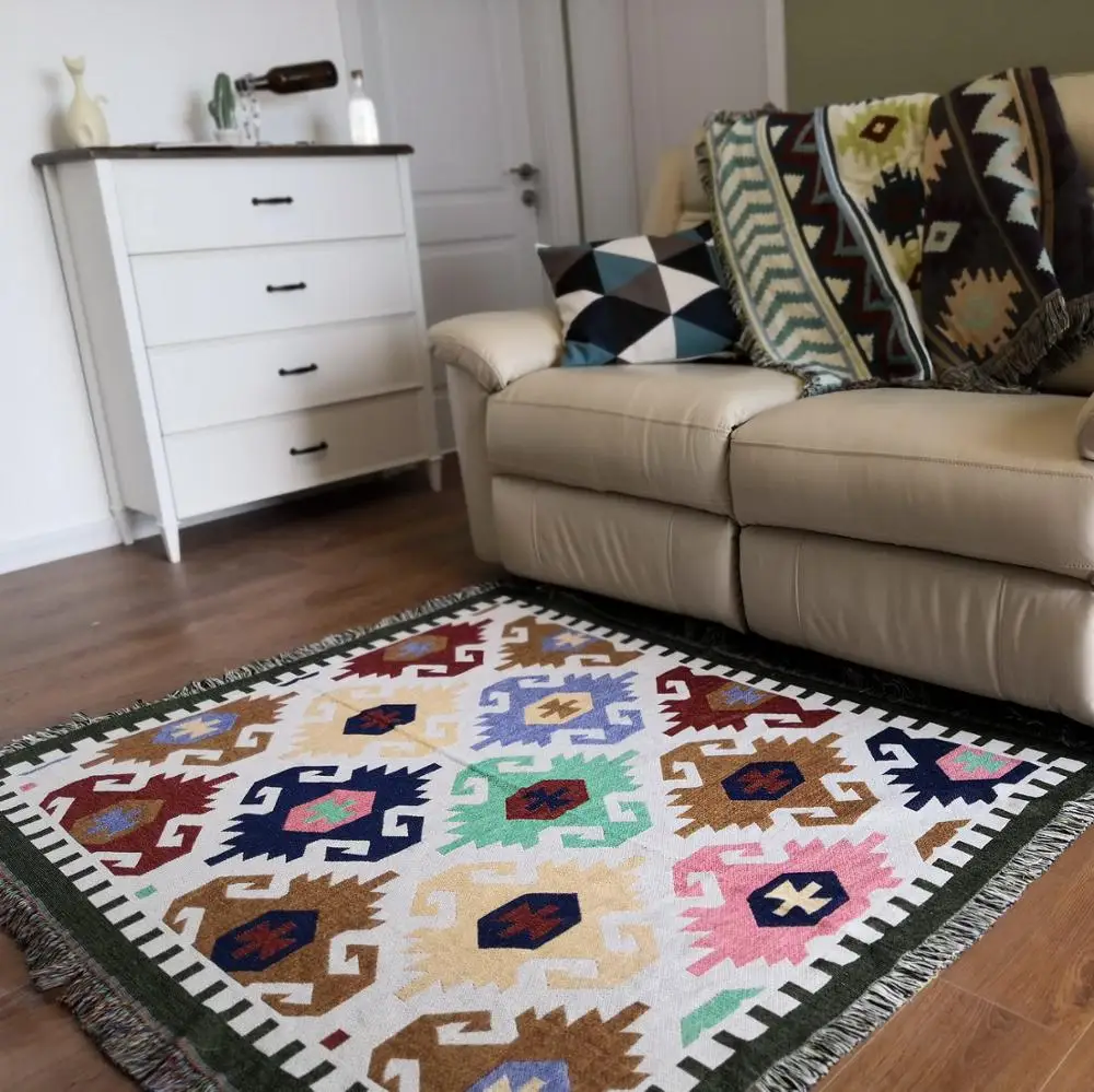 Килим стиль пол ковер, диван покрытие, конец скатерти, крышка стула, многофункциональный ковер