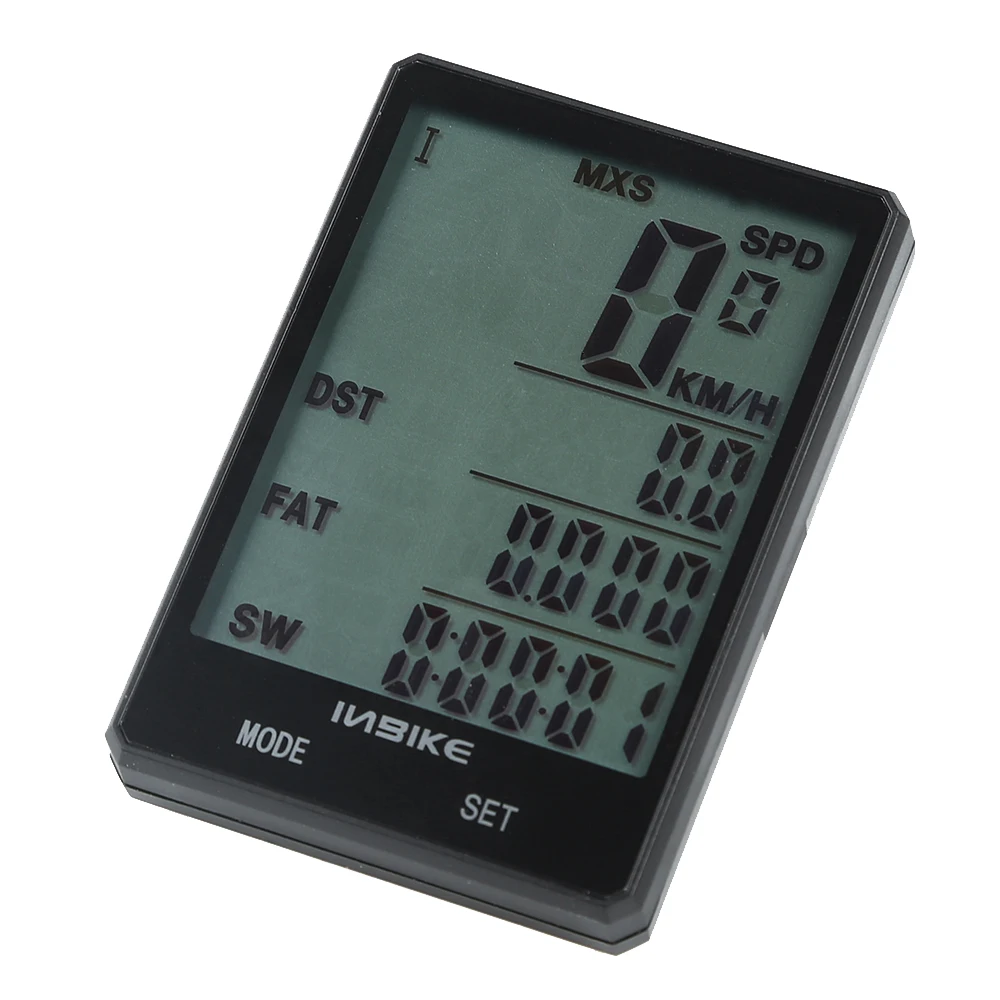 Bike Computer Wireless Bicycle Speedometer 2.8in Waterproof LCD Display