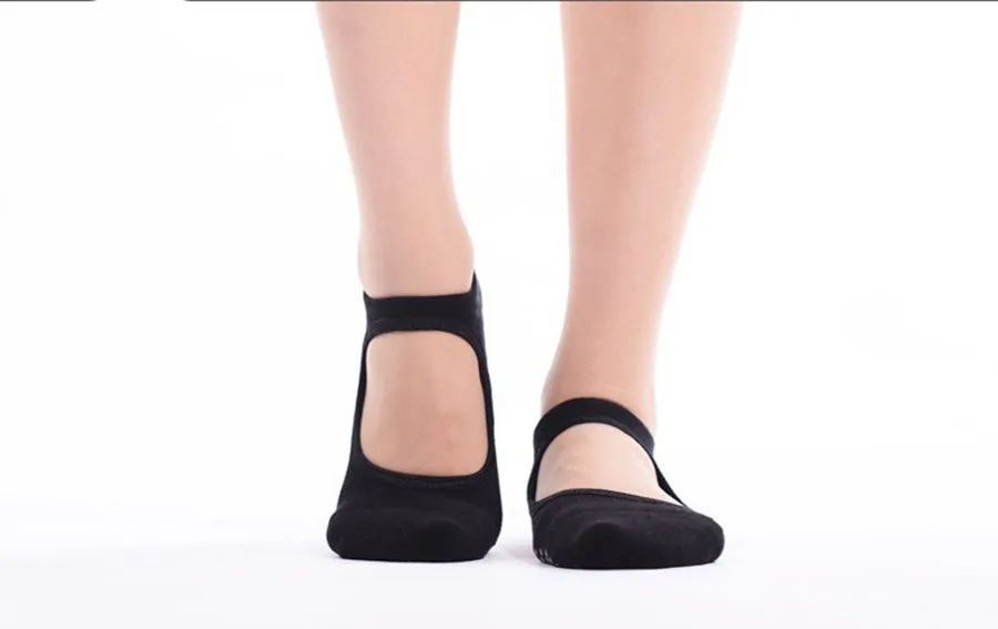 Women Ballet Dance Pilates Socks Backless Professional Fitness Pilates Socks Women Non-slip Dance Pilates Socks Women Grip Socks comfort women socks