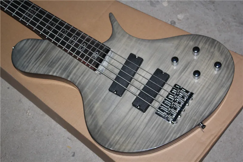 24 frets 5 strings electric bass guitar active pickups Free Shipping 1 2