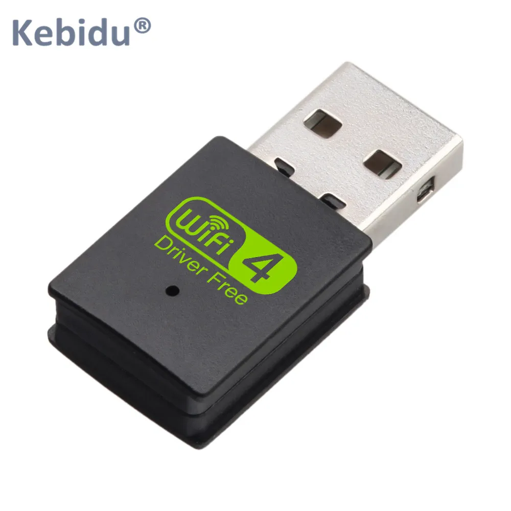 

KEBIDU USB Wifi Adapter 300mbps 2.4GHz Wifi Antenna USB Network Card For Windows XP Vista Linnux Win 7 8 Win 10 Free Driver