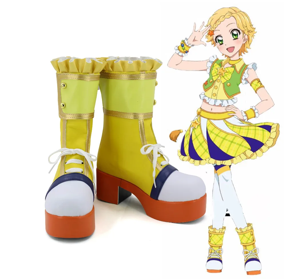 Aikatsu/Обувь для костюмированной вечеринки со звездами Shinjo Hinaki Ботинки женщин и