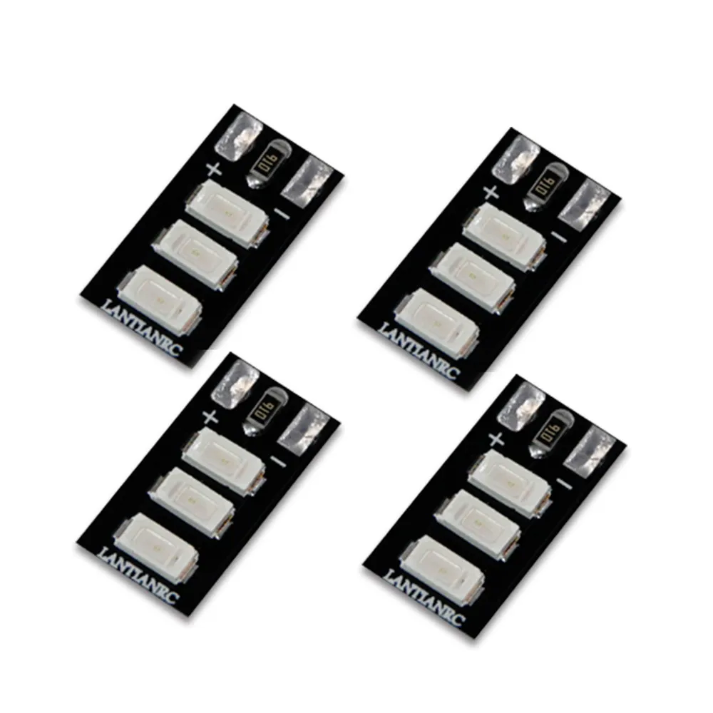 

4PCS 3-4S Mini LED Light Board Red Green Blue White for FPV Racing Drone Models Quadcopter Part Accessories
