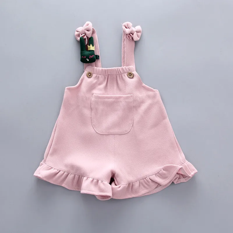 

Kids Baby Girls Summer Striped Short Sleeve Shirt+Suspenders Shorts Set roupa menina toddler girl outfits new girls fashion 2019
