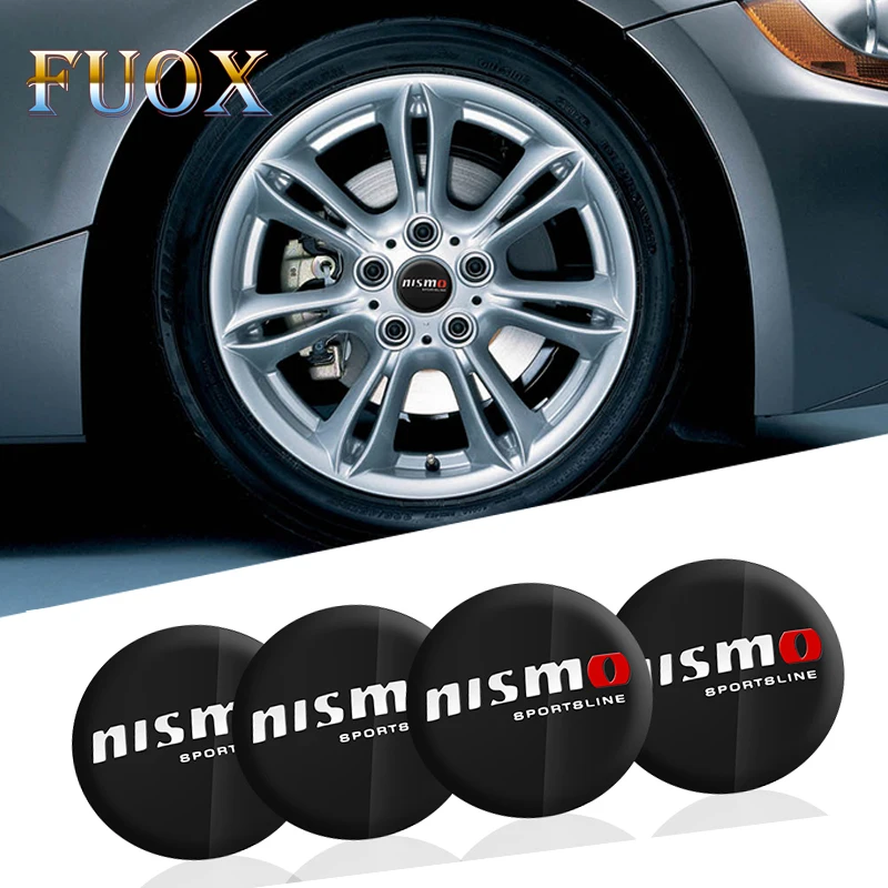 

56.5mm Car Styling Accessories Nismo Wheel Hub Caps Center Cover For Nissan Qashqai X-Trail Juke Teana Tiida Sunny Note Sticker