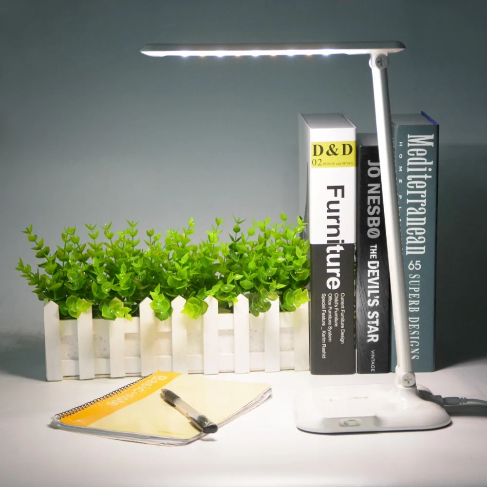 

Color Temperature Adjustable USB LED Desk lamp Foldable 3 Level Dimmable Table lamp Touch Switch Sensor Reading Book light