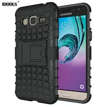 J3 2016 Cases Armor Cover Hard Plastic Back Case For Samsung Galaxy J3 2016 Version J320 J320F Cases With Kickstand Phone Shell