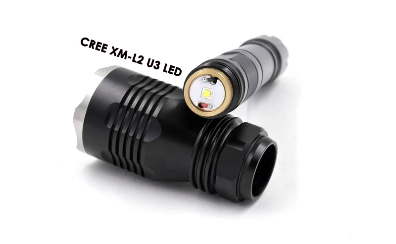 1000LM дальний Нержавеющая сталь головка 802 CREE XM-L2 U3 светодиодный 5 Режим светодиодный фонарь алюминиевый тактический фонарик для велосипеда