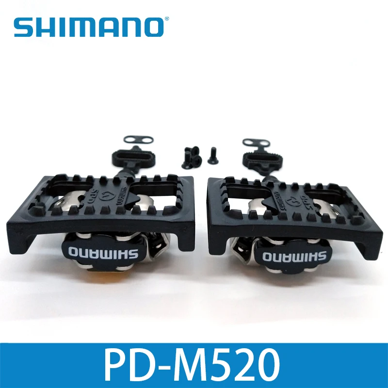 Shimano PD M520 pedales Clipless SPD MTB bicicleta carreras montaña bicicleta piezas PD-M520 - 3