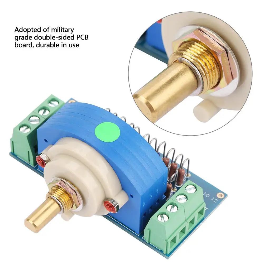 1 шт. 12 шаг шаговый Стерео Объем двойной потенциометр 50 к усилитель объемный горшок двухканальный объем поворотный переключатель