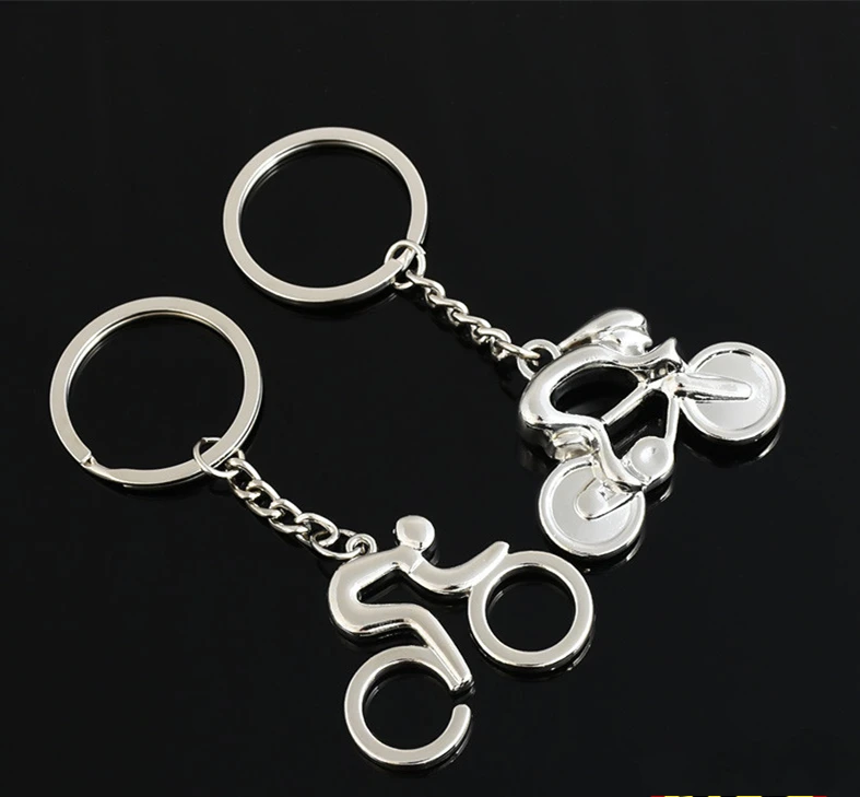 

Creative Bike Metal Key Ring Chain Personalized Metal Zinc Alloy Hanging Accessory Car keychain Gift 3pcs/lot
