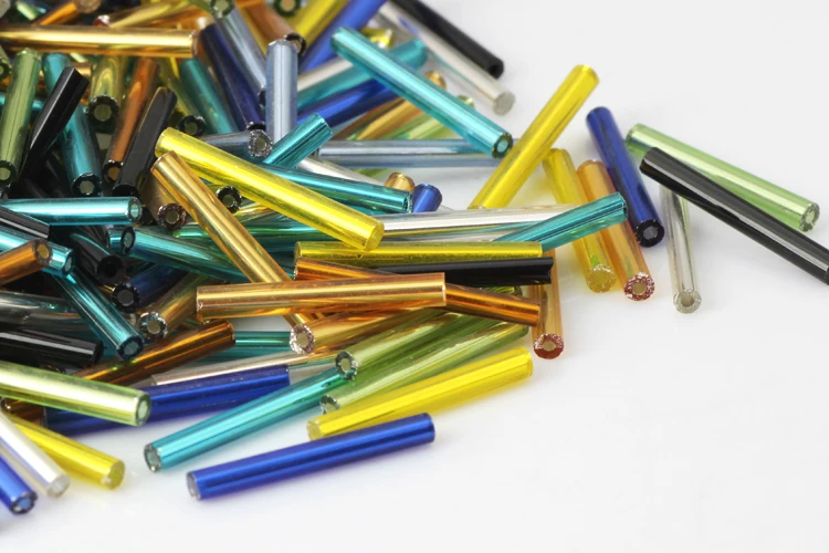 OlingArt металлические разноцветные трубки 2,5x20 мм 45 г/лот стеклянные бусины DIY аксессуары серьги браслет ожерелье Изготовление ювелирных изделий