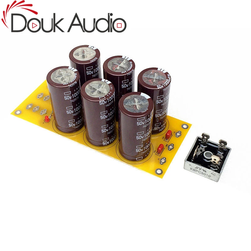 Douk Adio усилитель выпрямитель фильтр плата 6*50 в 10000 мкФ Nippon Chemi Con