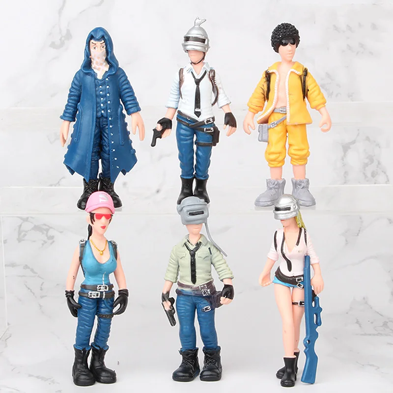 

6pcs/set PUBG Battlegrounds PVC Action Figures Toys