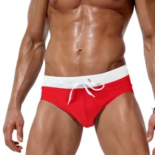 Брендовые новые треугольные плавки с задним карманом, сексуальные плавки для серфинга, мужские купальники, пляжные шорты для серфинга