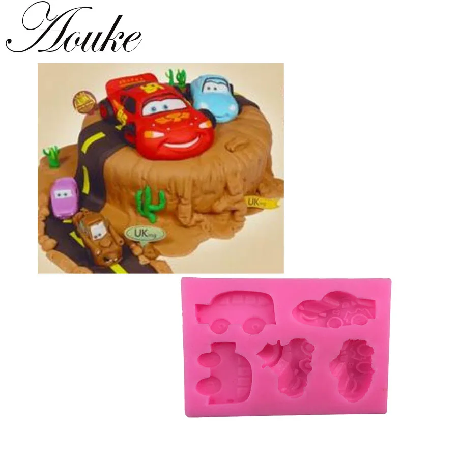 

Aouke 1PCS Cars Shape Food Grade Silicone Soap, Chocolate, Cake Silicone Cake Molds, Fondant Cake Decorate X073