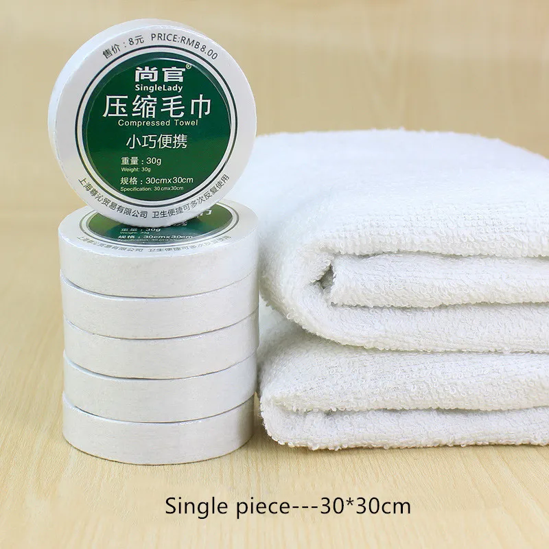 Square Towel Aprince Открытый путешествия сжатые полотенца портативные полотенца для мытья лица чистое хлопковое спрессованное полотенце путешествия отель полотенца - Color: Square Towel