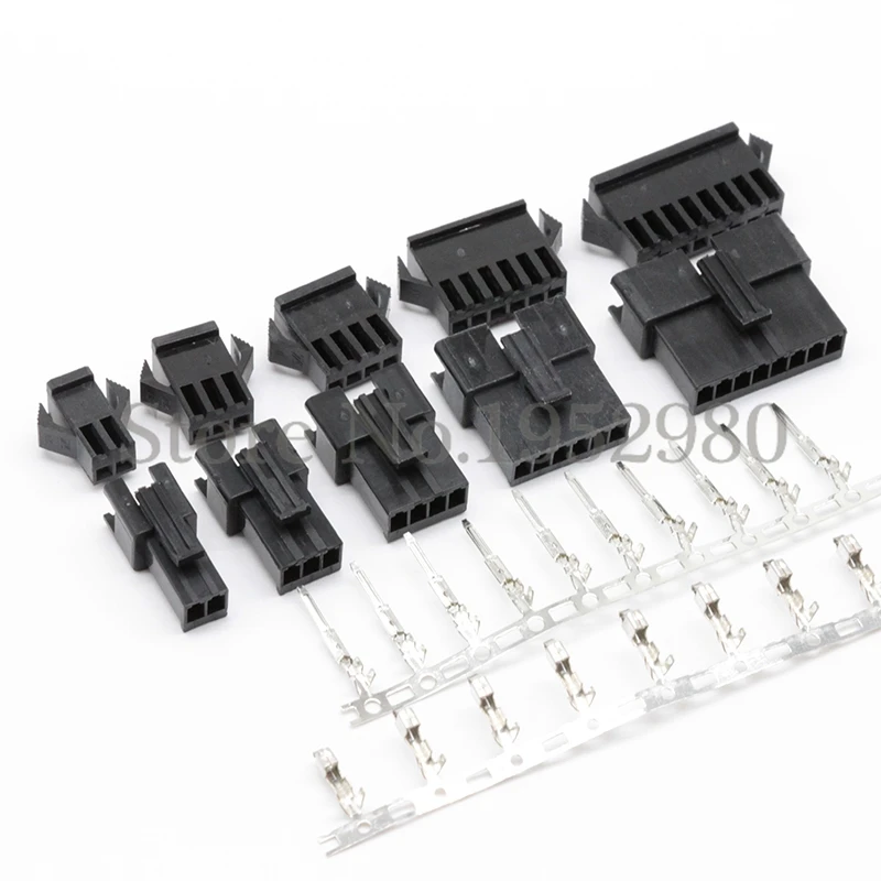 100Set 5 Pin JST Connector 2.54mm Aeromodelling Electric Toy SM Plug ( Terminal + Male Female ) | Обустройство дома