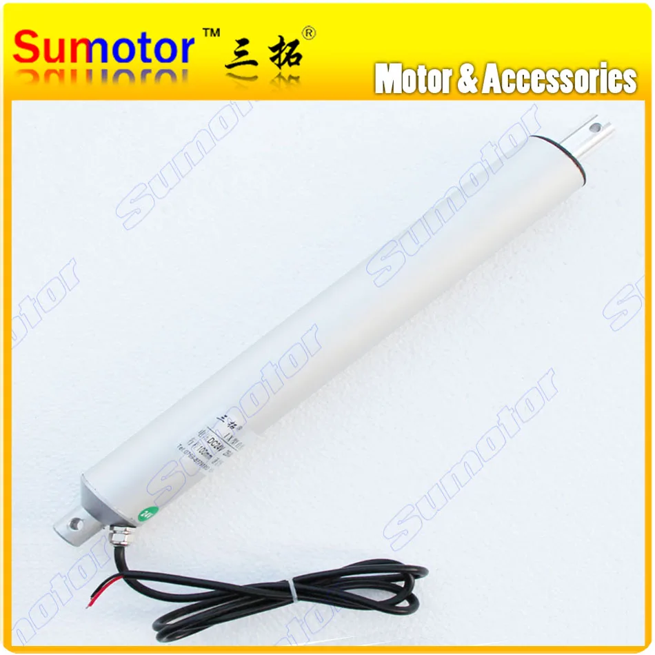 

IX150 Stroke 150mm 6 inch OD 45mm DC 24V 15mm/s 90Kg Electric Linear Actuator Thin Tubular Motor Pusher for windows door medical