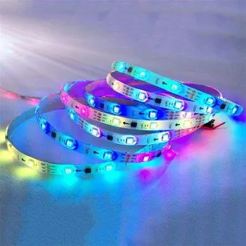

WS2811 RGB LED Strip Light Addressable Digital Tube DC12V 30LED/M 100% Brand new and high qualityWhite/Black