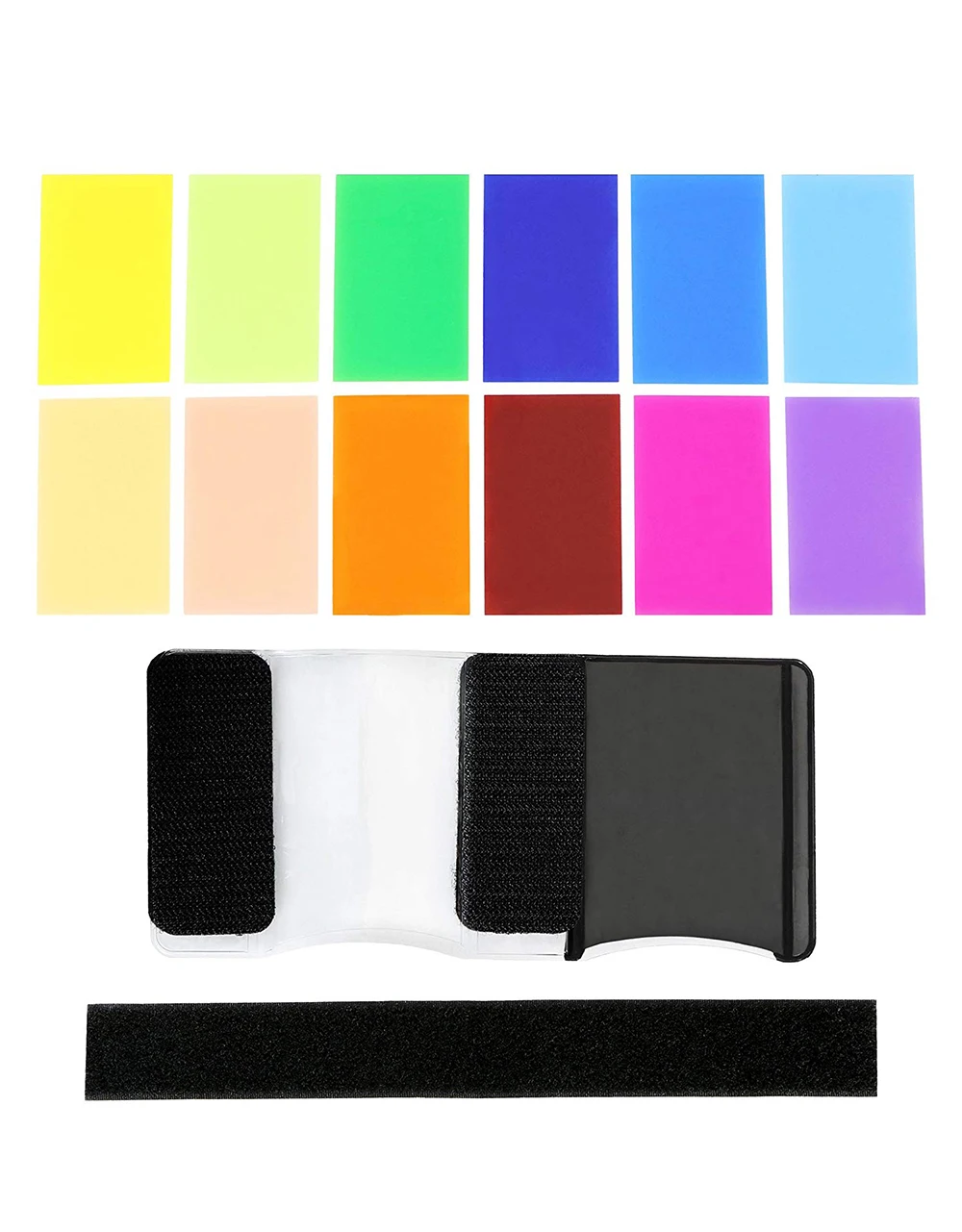12 цветов вспышка диффузный гели фильтр прозрачный баланс цвета светофильтр комплект для фотостудии камеры аксессуары