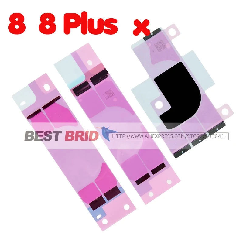 2pcs/lot Battery Adhesive Sticker For iPhone X Glue 8 Plus Stickers Repair Parts | Мобильные телефоны и аксессуары
