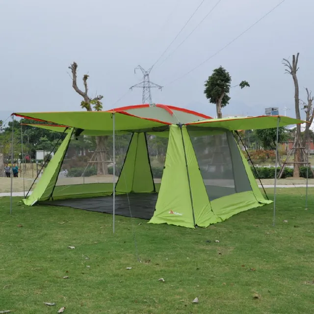 Best Offers 4Corner sunshade waterproof UV outdoor camping tent with silver coated fabric 360 * 360 * 220cm garden awning pergola 