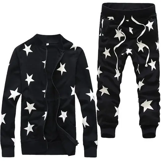 star sweatpants and sweatshirt